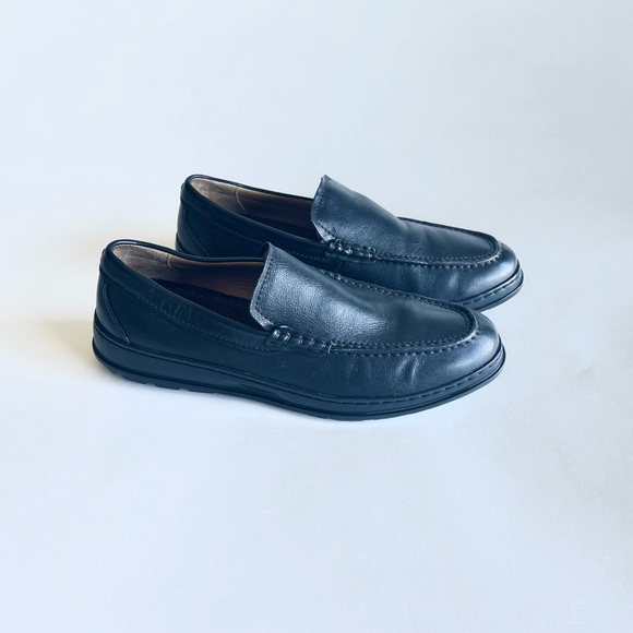 Cole Haan Men\'s Black Genuine Leather Rubber Outsole Loafers size 10.5 main image 6